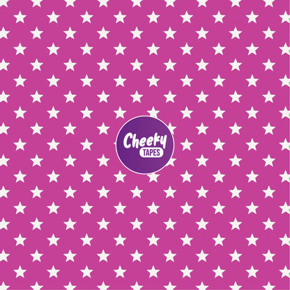 Custom Colour Stars Tape - Dark Pink image