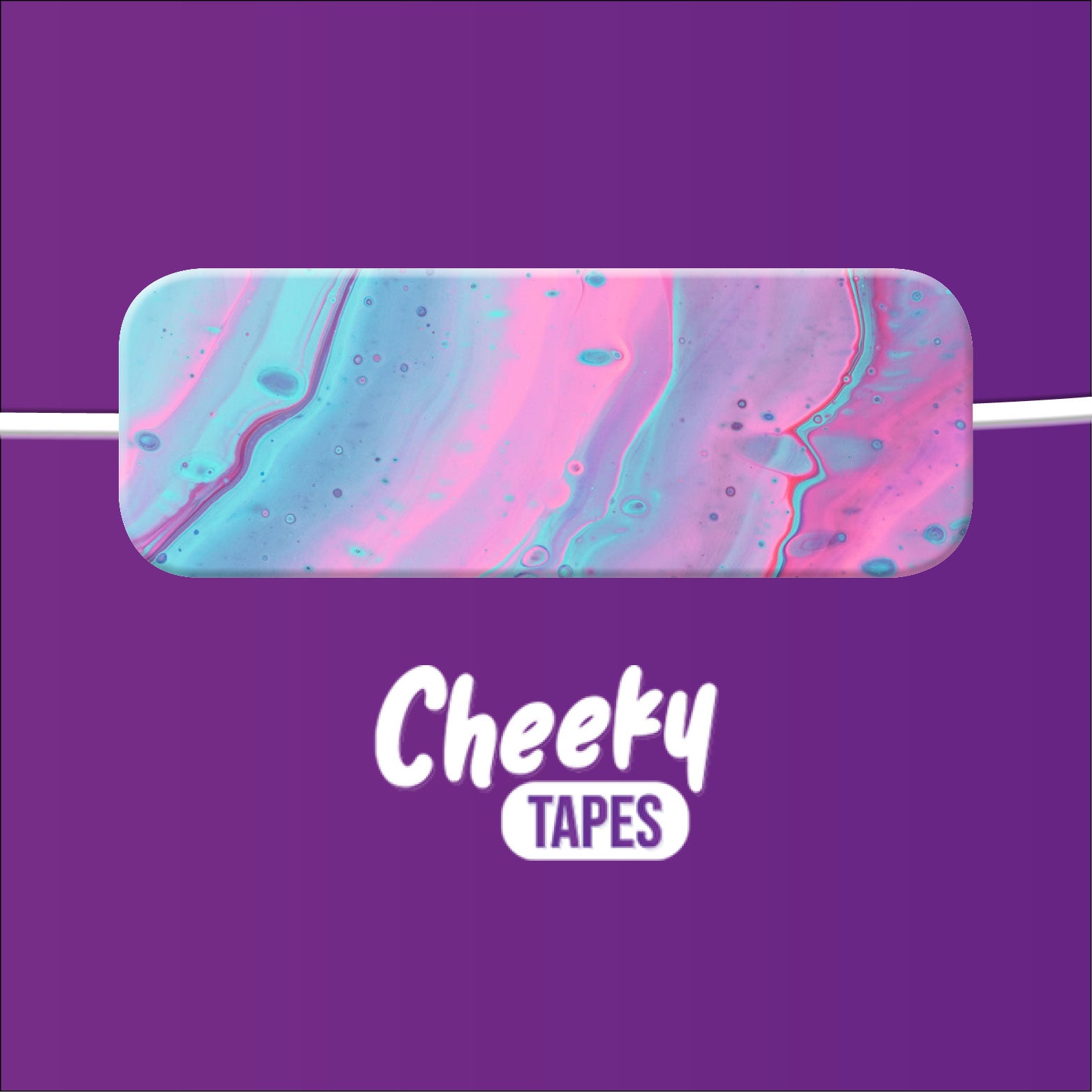 Blue & Pink Marble Tape image 1