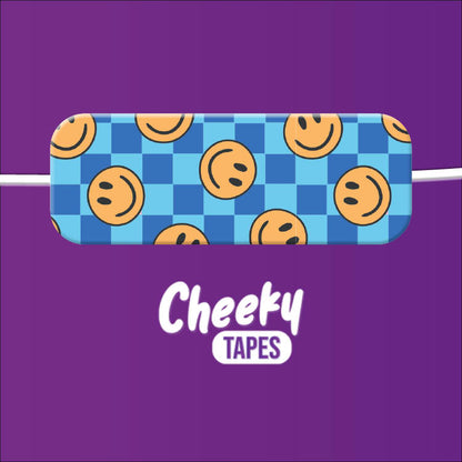Blue Check Smiles Tape image 1