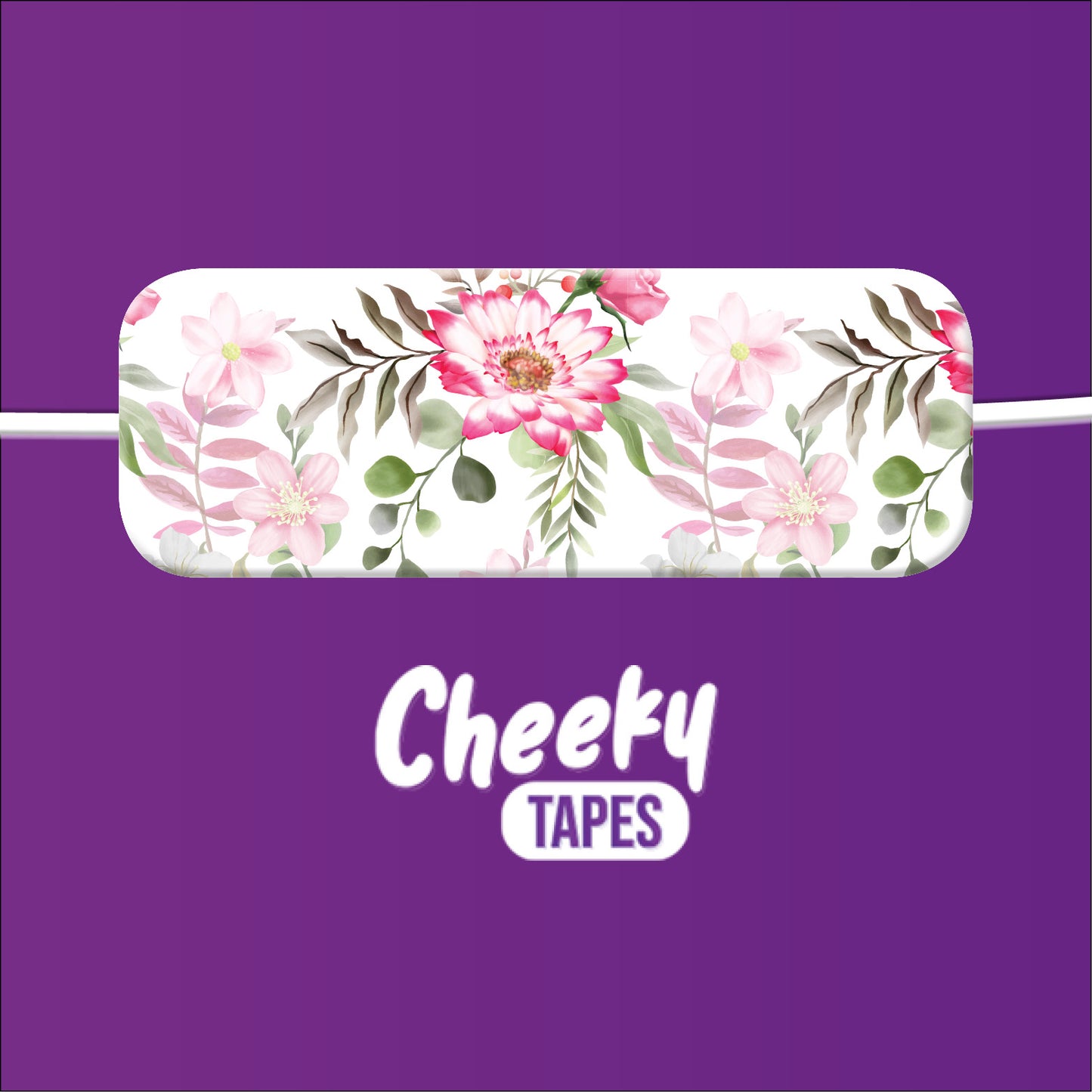 Pink Flowers Tape image 1