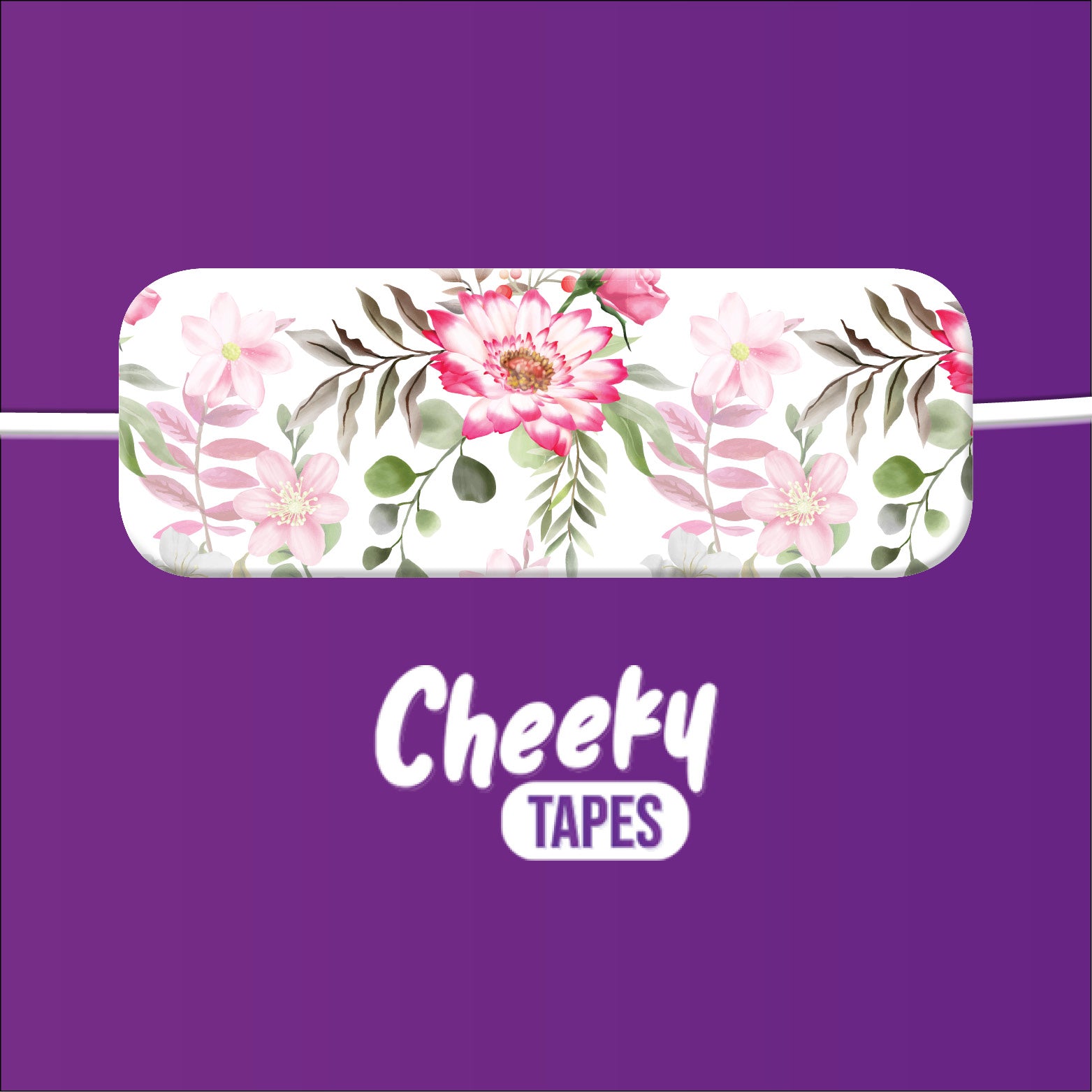 Pink Flowers Tape image 1