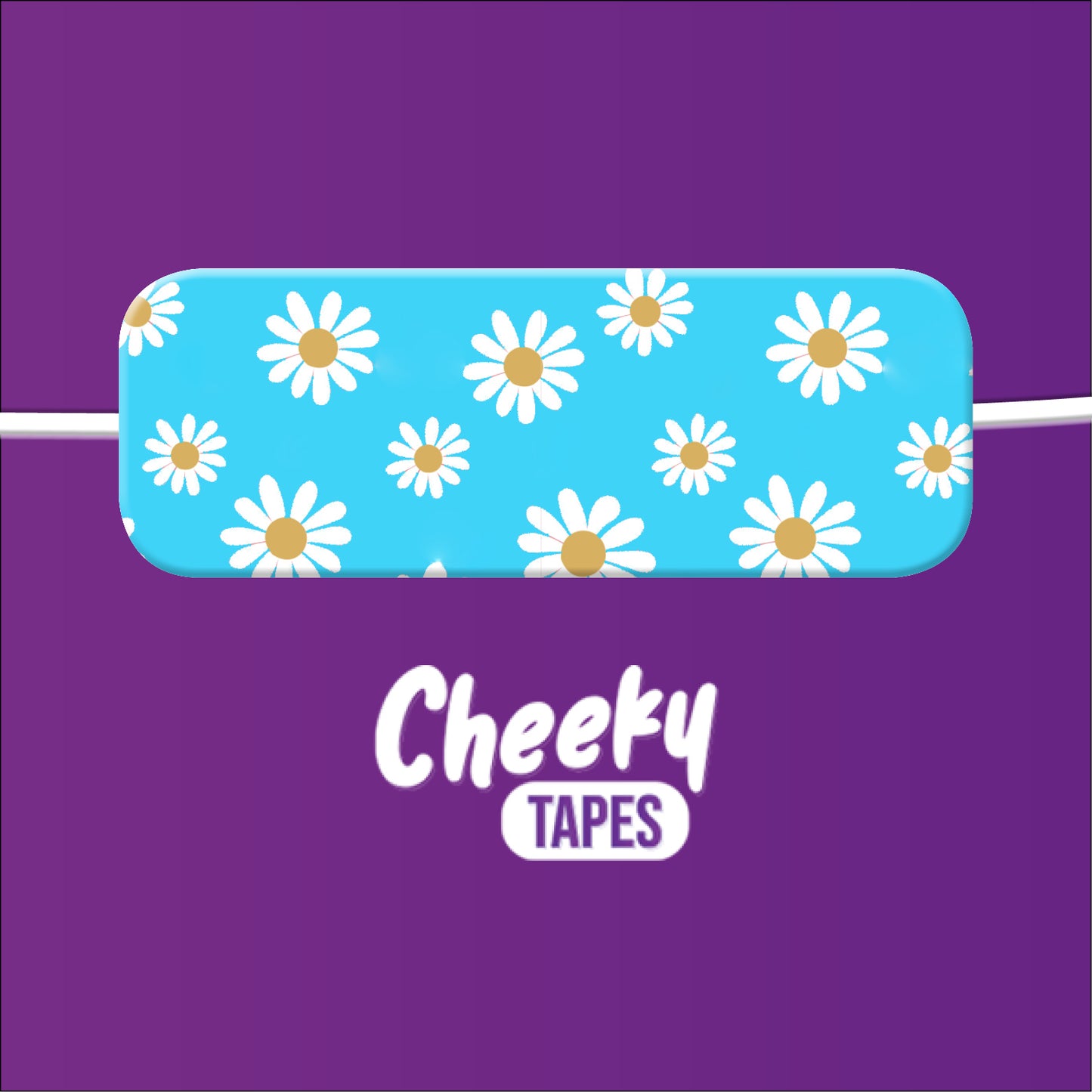 Bright Blue Daisies Tape image 1