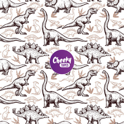 Neutral Dinosaurs Tape image 0