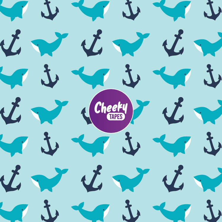 Whales & Anchors Tape image 0