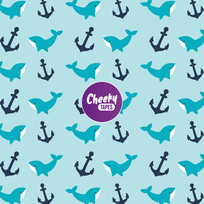 Whales & Anchors Tape image 0