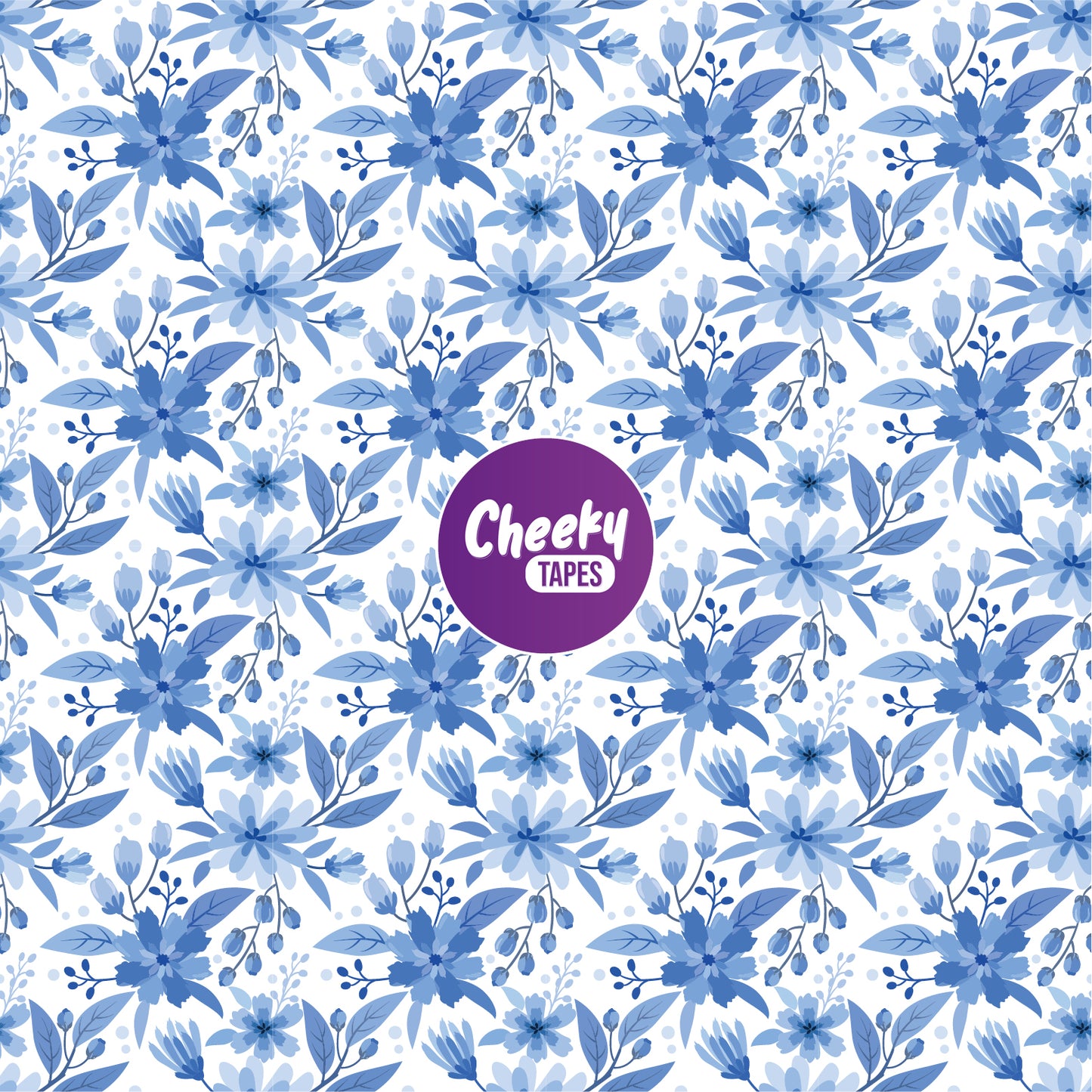 Blue Wildflowers Tape image 0