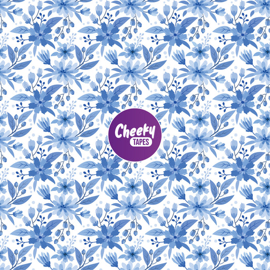 Blue Wildflowers Tape image 0