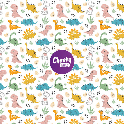 Multicoloured Dinosaurs Tape image 0