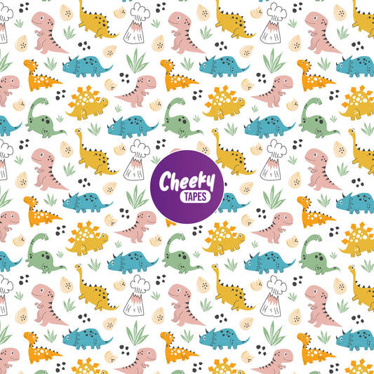 Multicoloured Dinosaurs Tape image 0