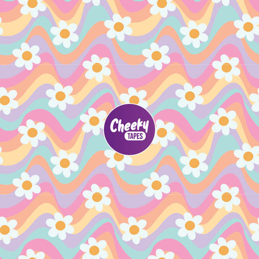 Rainbow Flowers Tape image 0