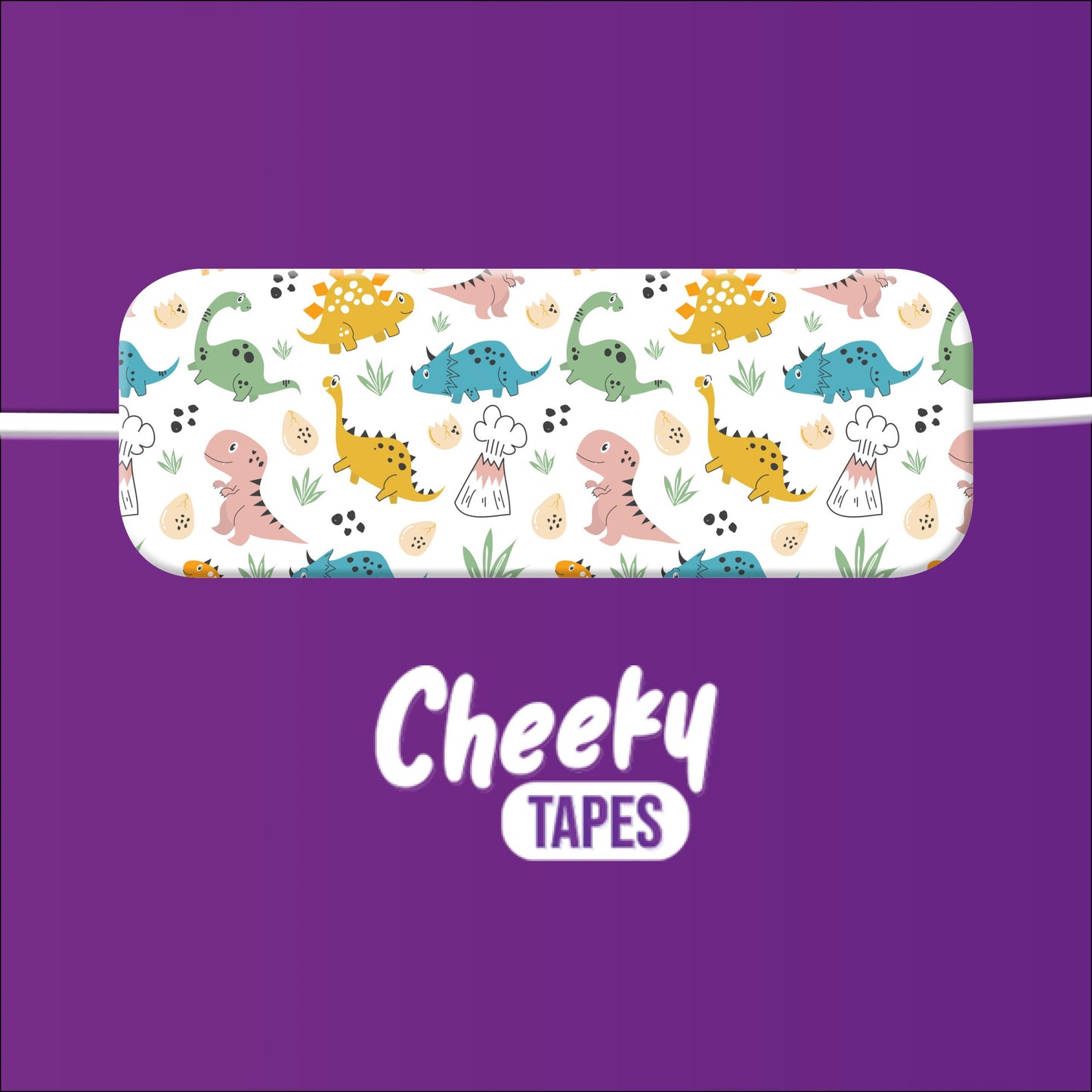 Multicoloured Dinosaurs Tape image 1