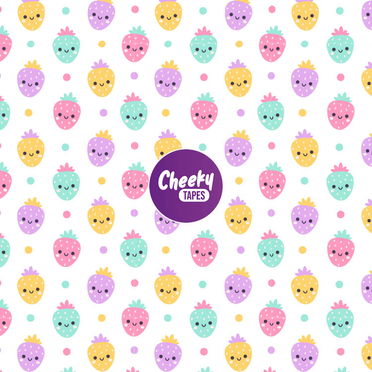 Cute Strawberries Tape image 0