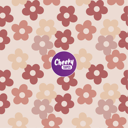 Retro Flowers Tape image 0