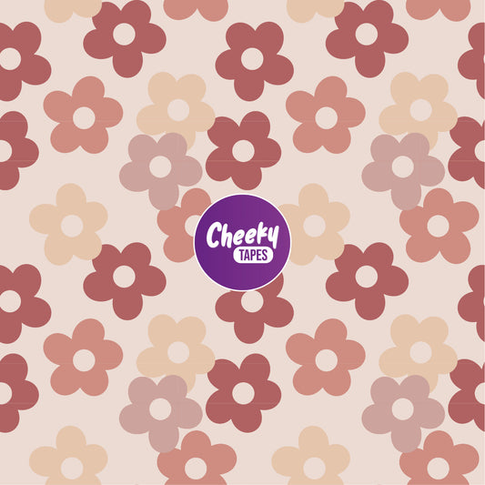Retro Flowers Tape image 0