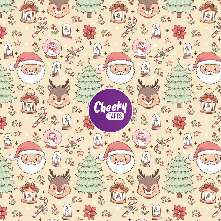 Santa and Reindeer Tape