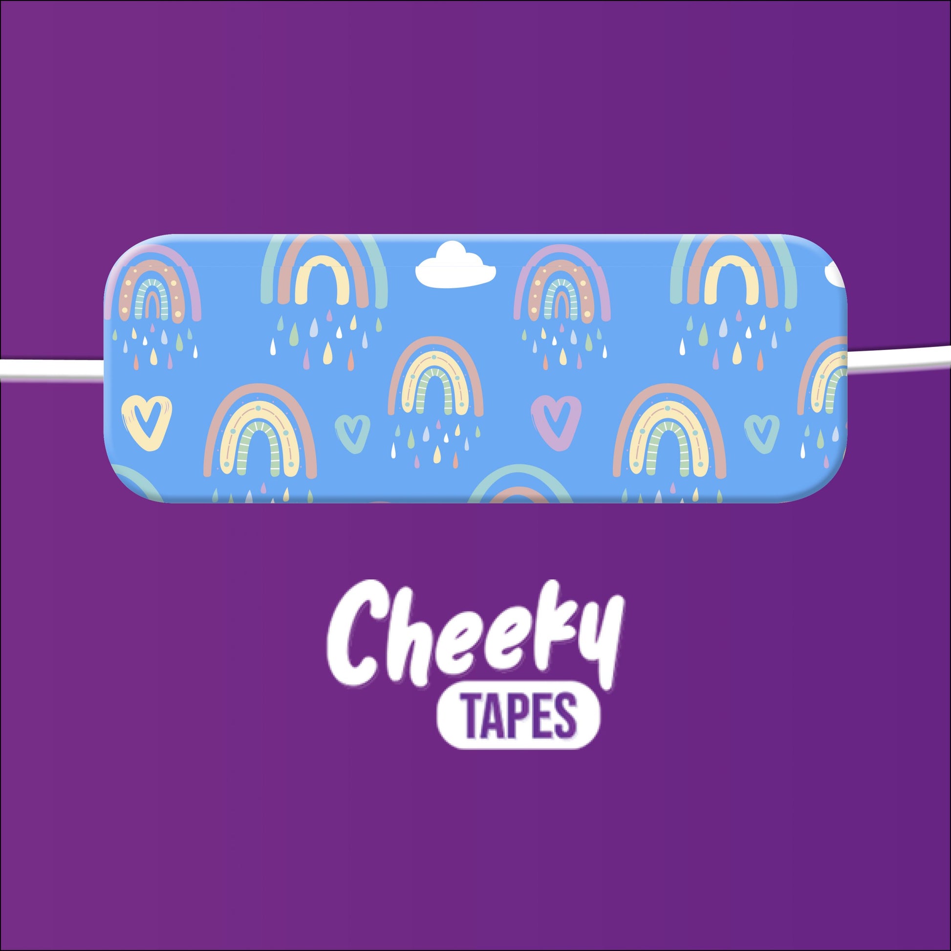 Light Blue Rainbow Tape image 1
