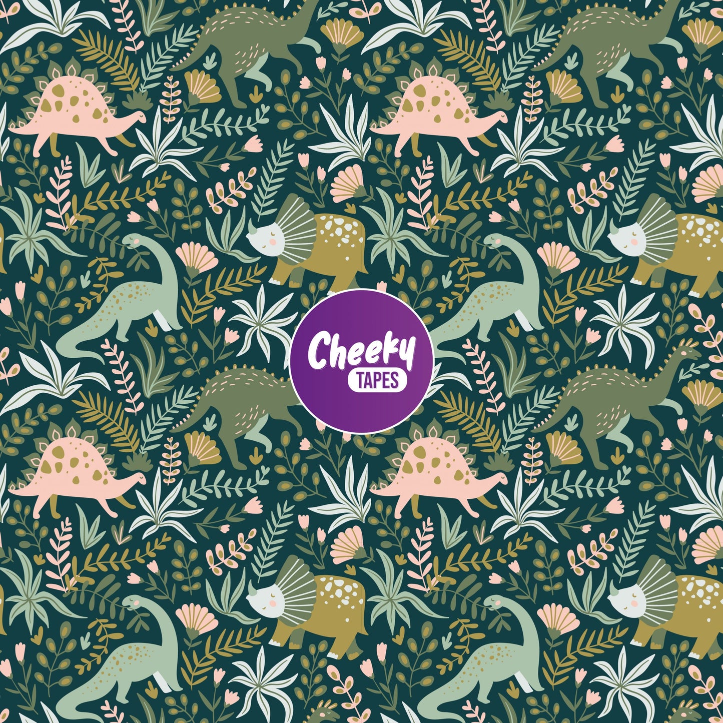 Green Dinosaurs Tape image 0