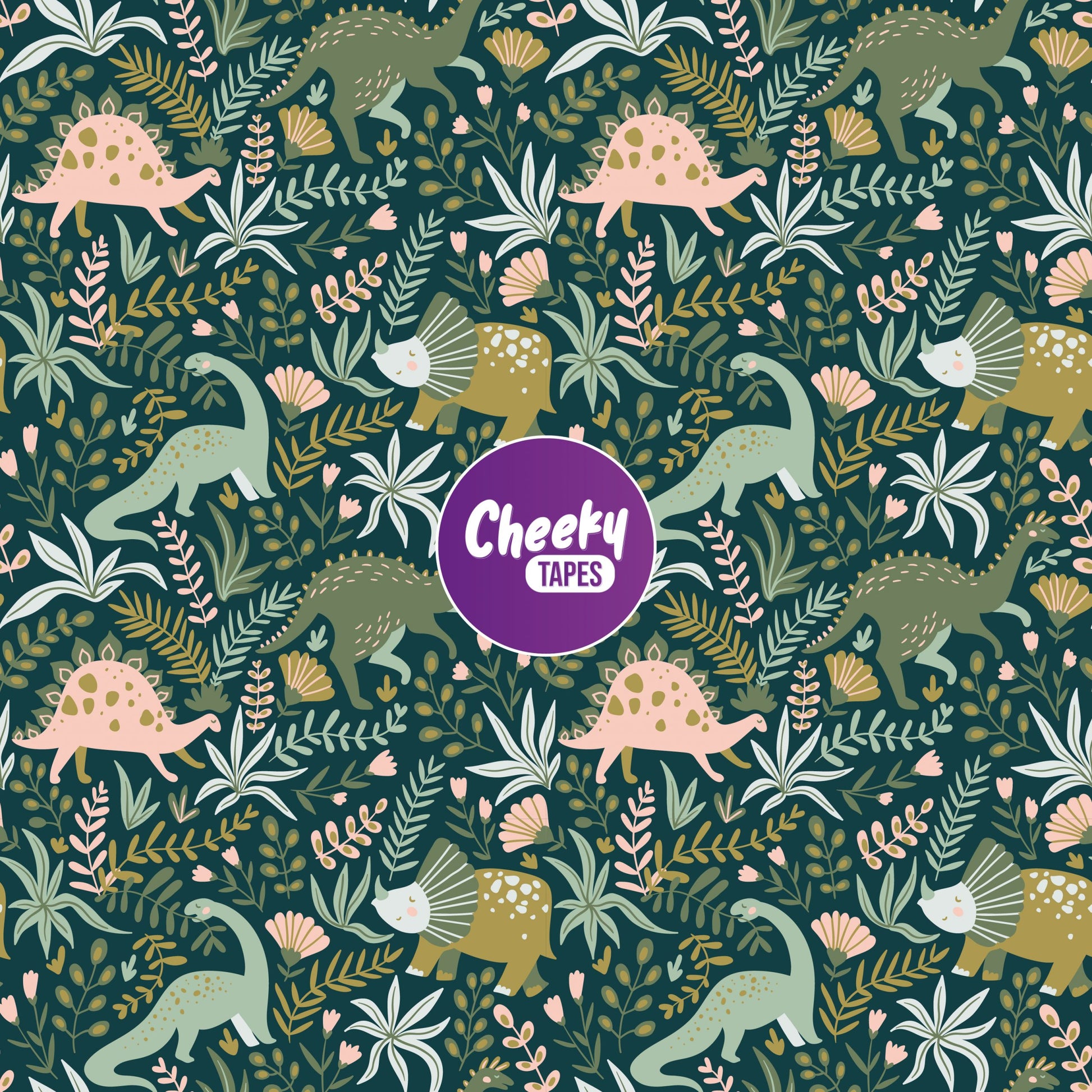 Green Dinosaurs Tape image 0