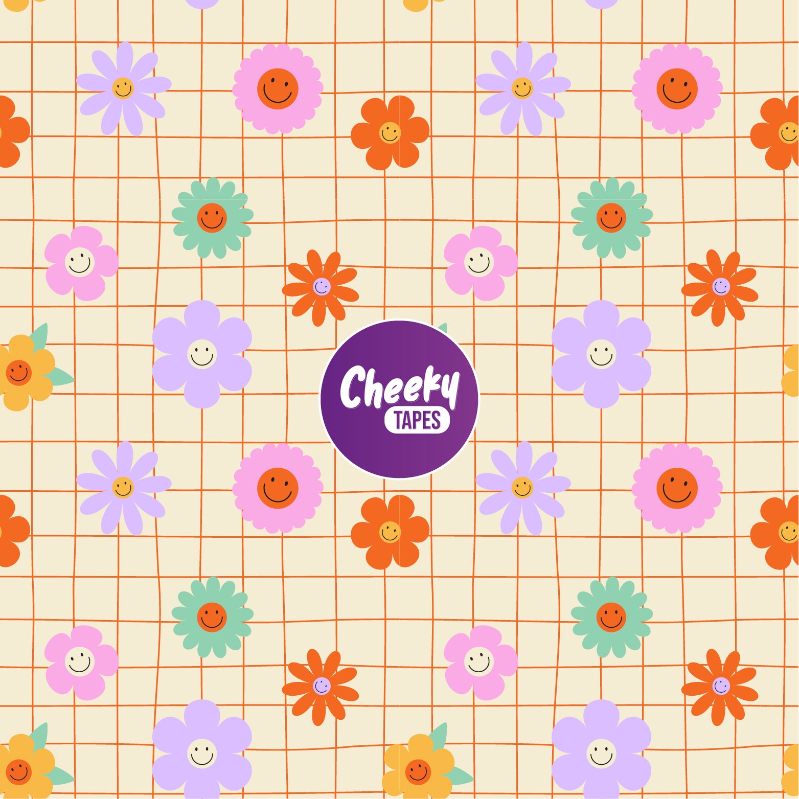 Funky Flowers Tape image 0