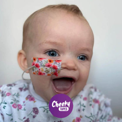 Pink and Orange Flowers Tape image 2