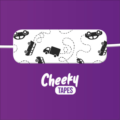 Black and White Cars Tape image 1