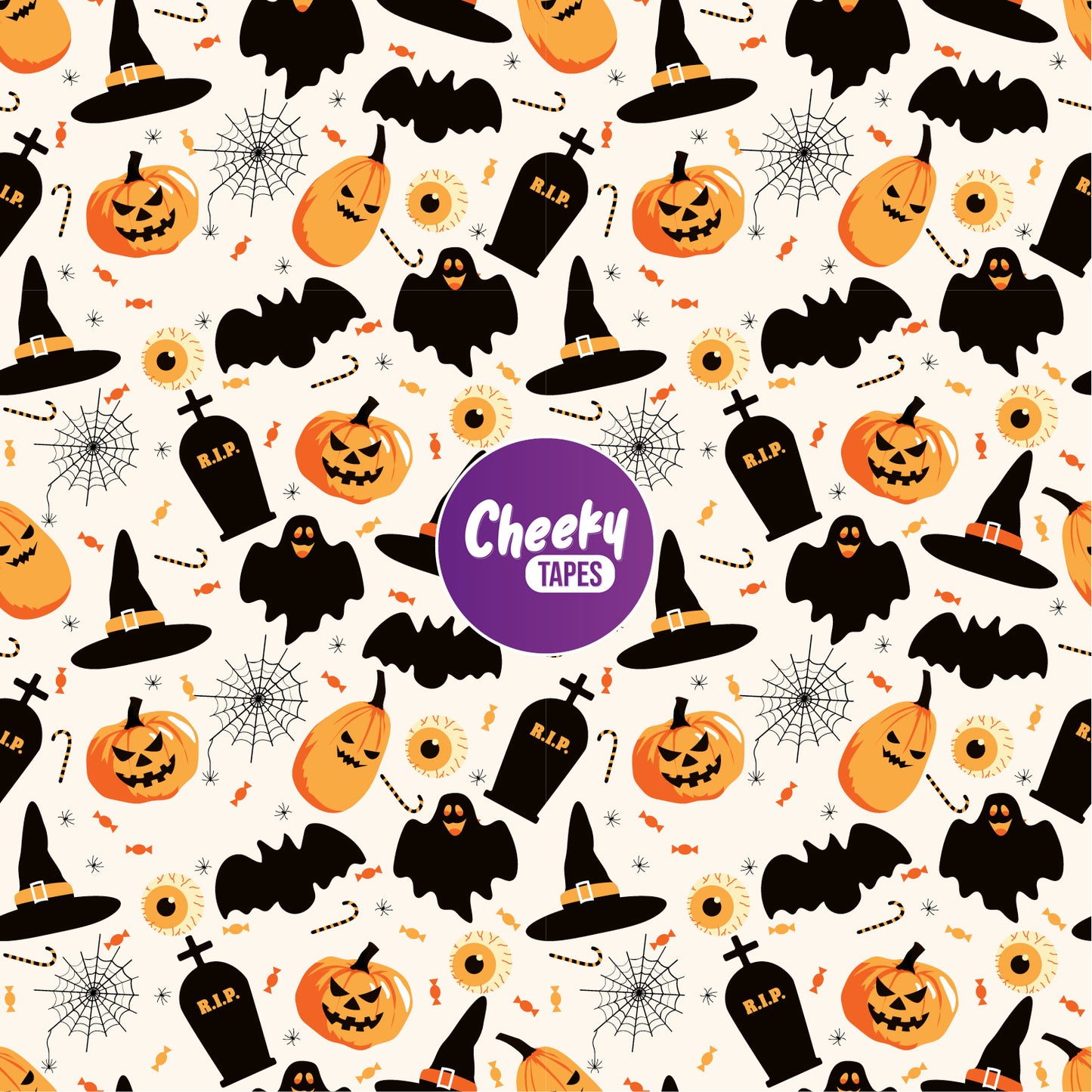 Pumpkins & Ghosts Halloween Tape image 0
