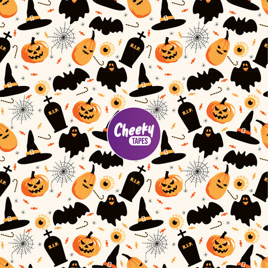 Pumpkins & Ghosts Halloween Tape image 0