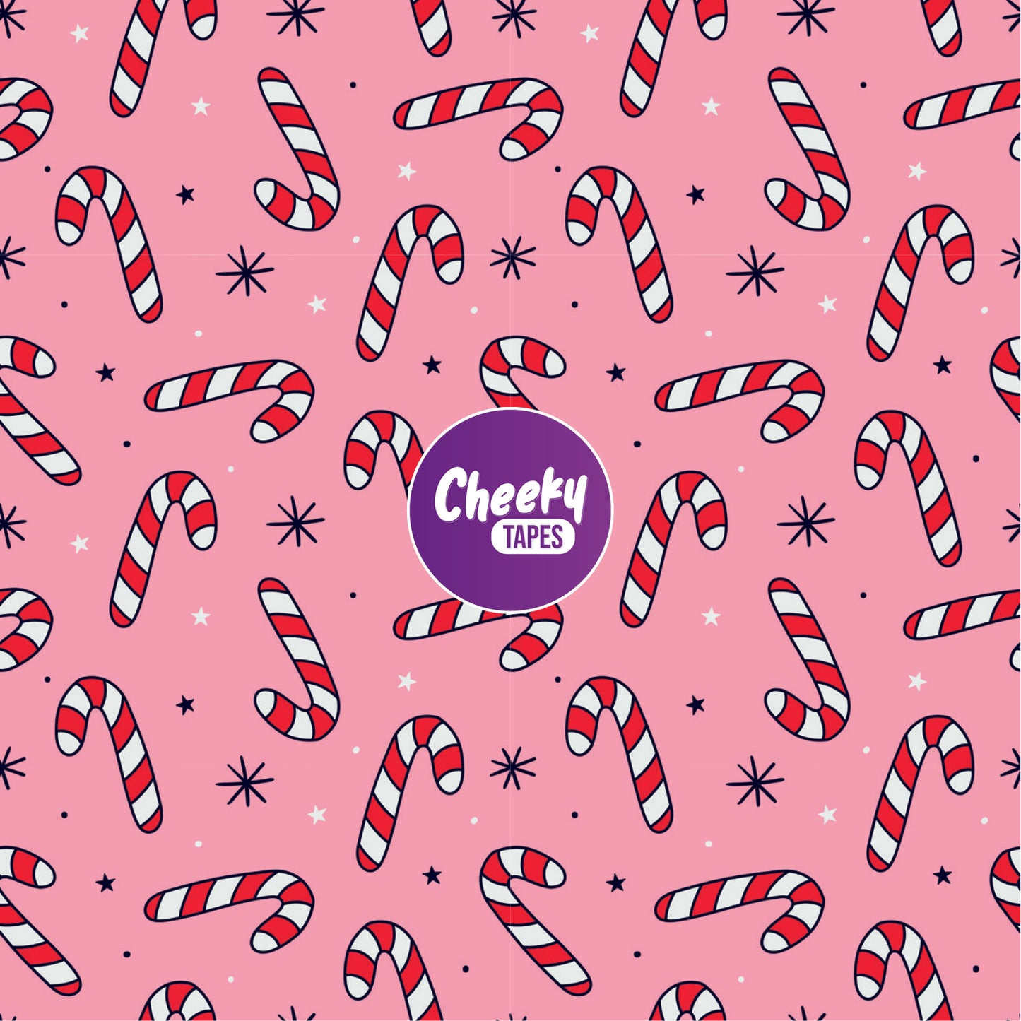 Pink Candy Canes Tape image 0