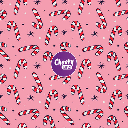 Pink Candy Canes Tape image 0