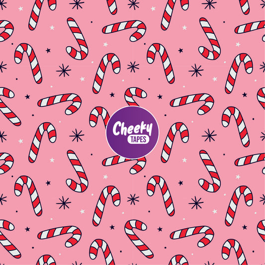 Pink Candy Canes Tape image 0
