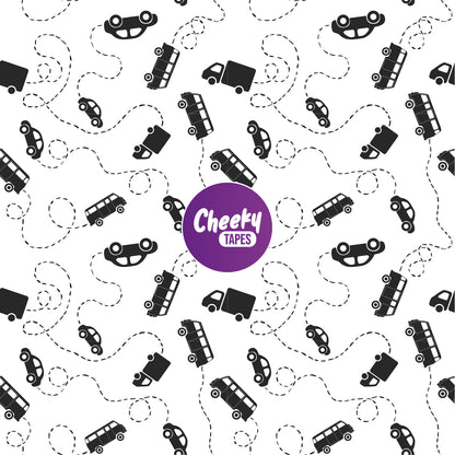 Black and White Cars Tape image 0