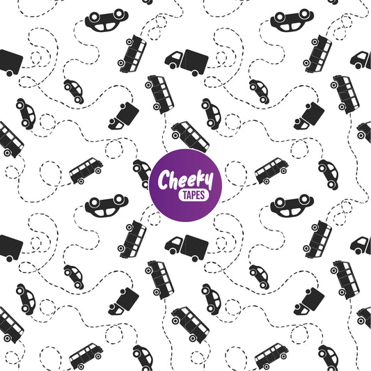 Black and White Cars Tape image 0