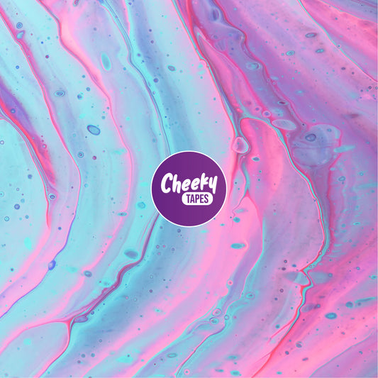 Blue & Pink Marble Tape image 0