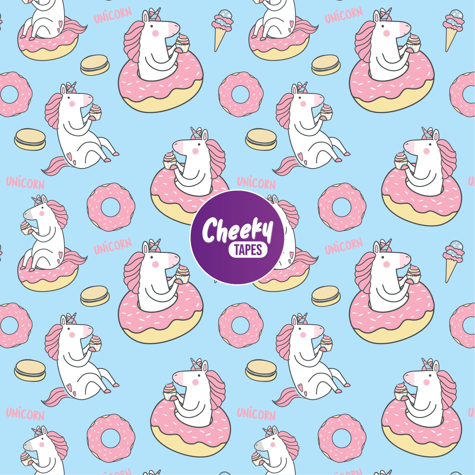 Unicorns & Donuts Tape image 0