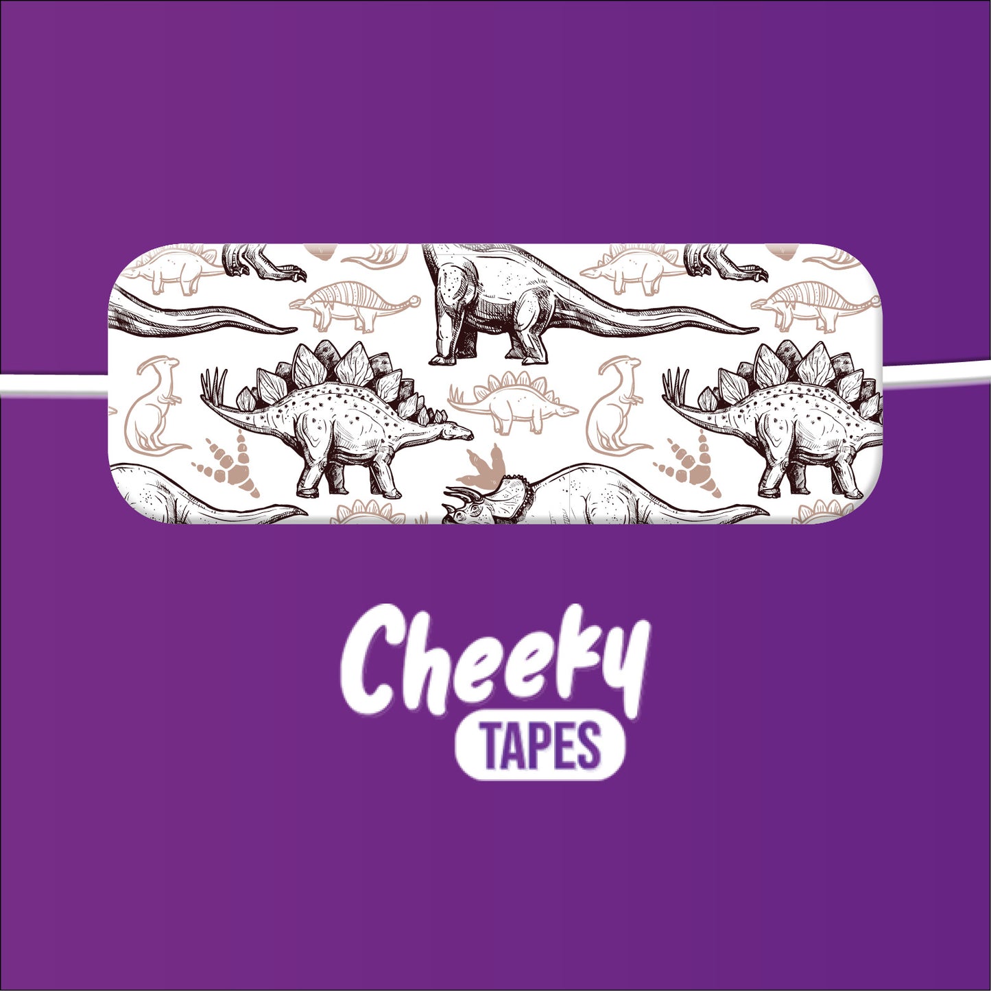 Neutral Dinosaurs Tape image 1