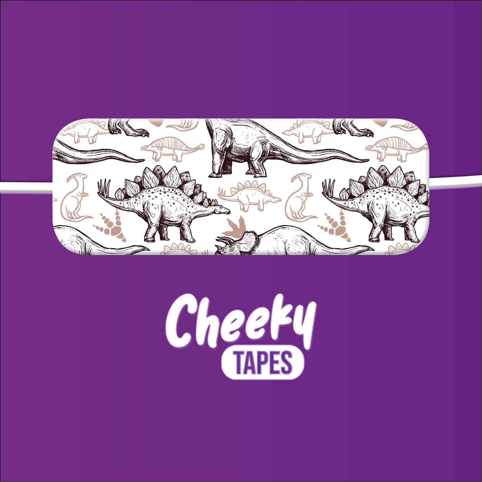 Neutral Dinosaurs Tape image 1