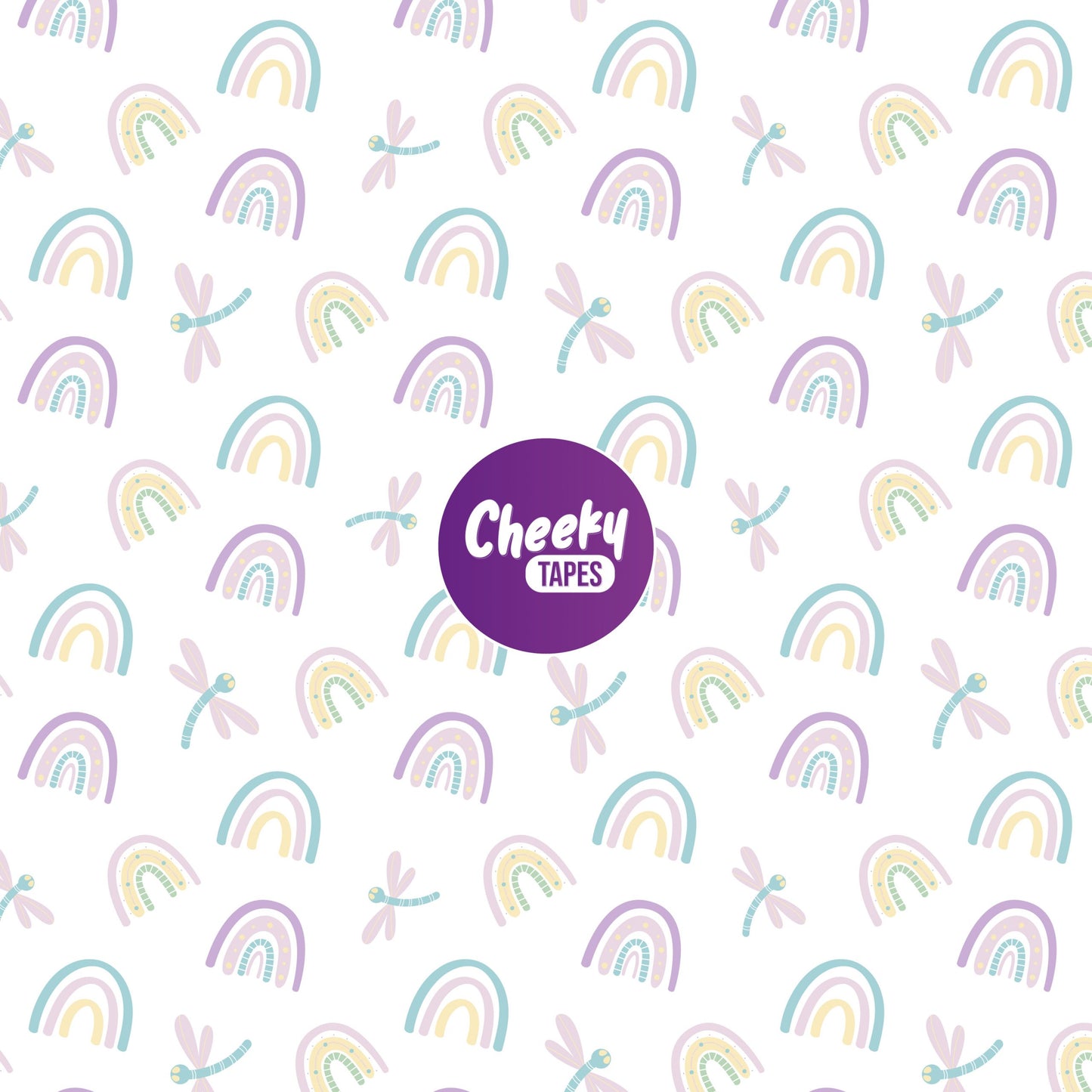 Rainbow & Dragonfly Tape image 0