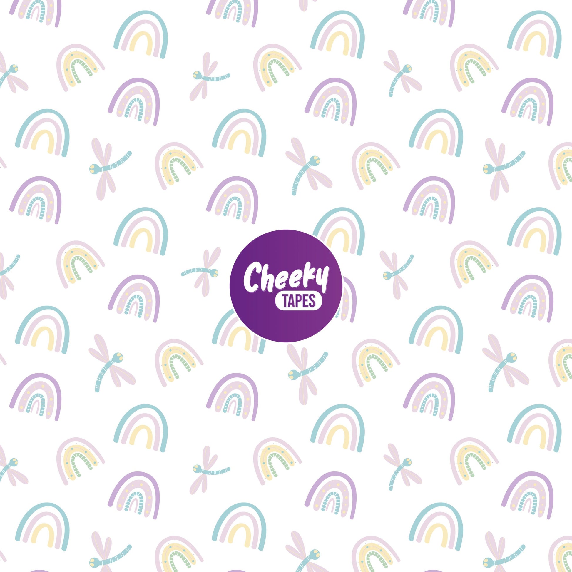 Rainbow & Dragonfly Tape image 0