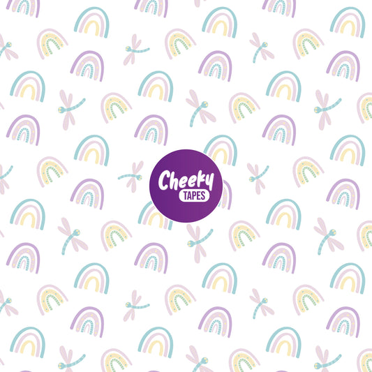Rainbow & Dragonfly Tape image 0