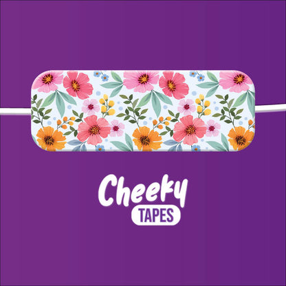Pink and Orange Flowers Tape image 1