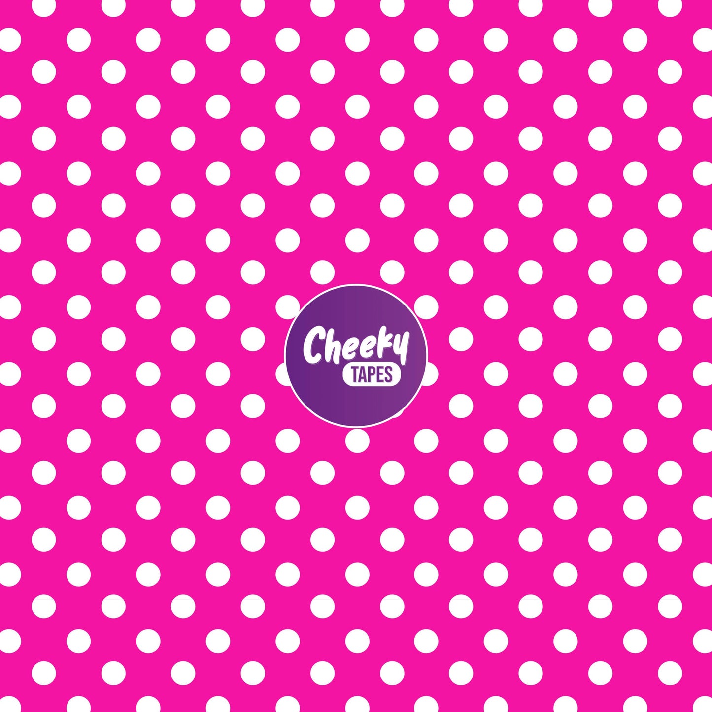 Custom Colour Polkadot Tape - Dark Pink image