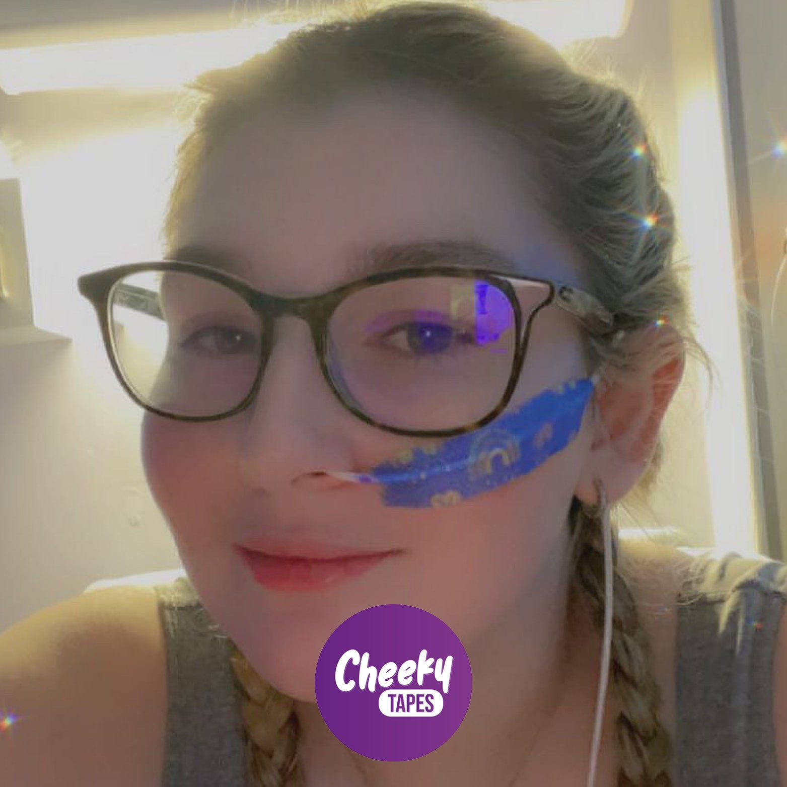 Light Blue Rainbow Tape image 2