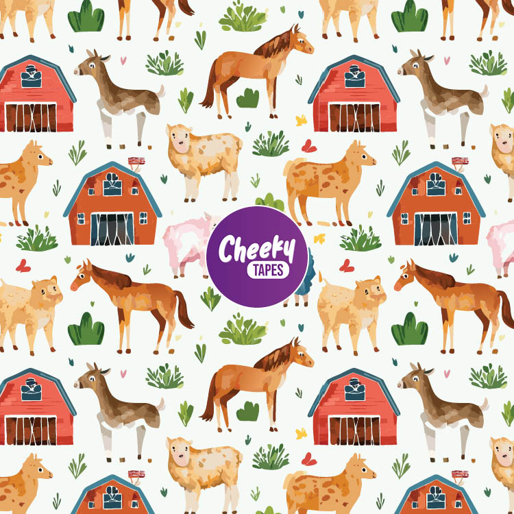 Watercolour Farm Tape image 0