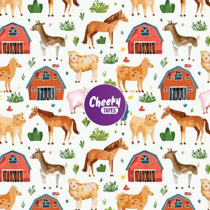 Watercolour Farm Tape image 0