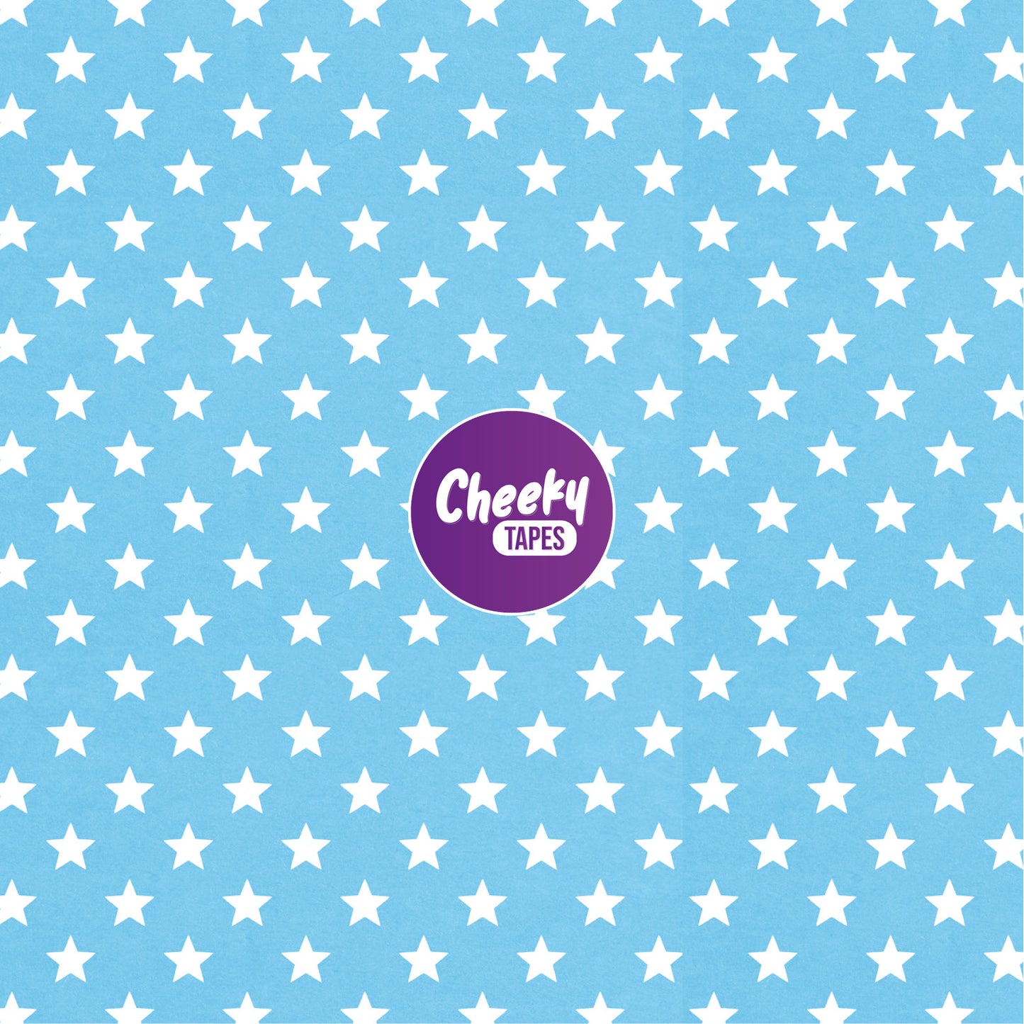 Custom Colour Stars Tape - Light Blue image