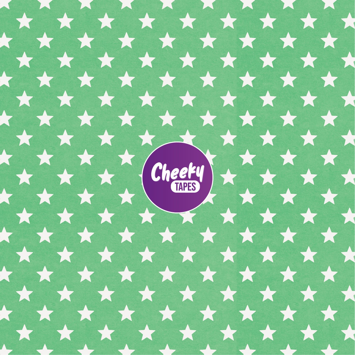 Custom Colour Stars Tape - Light Green image