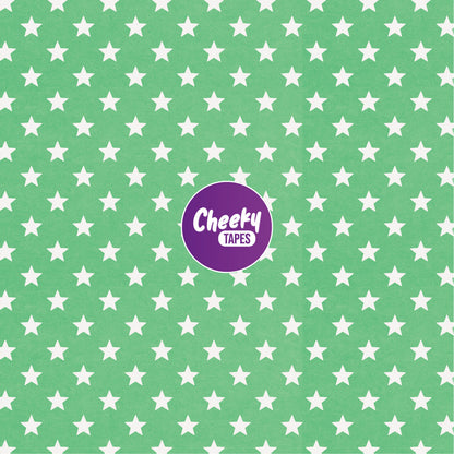 Custom Colour Stars Tape - Light Green image