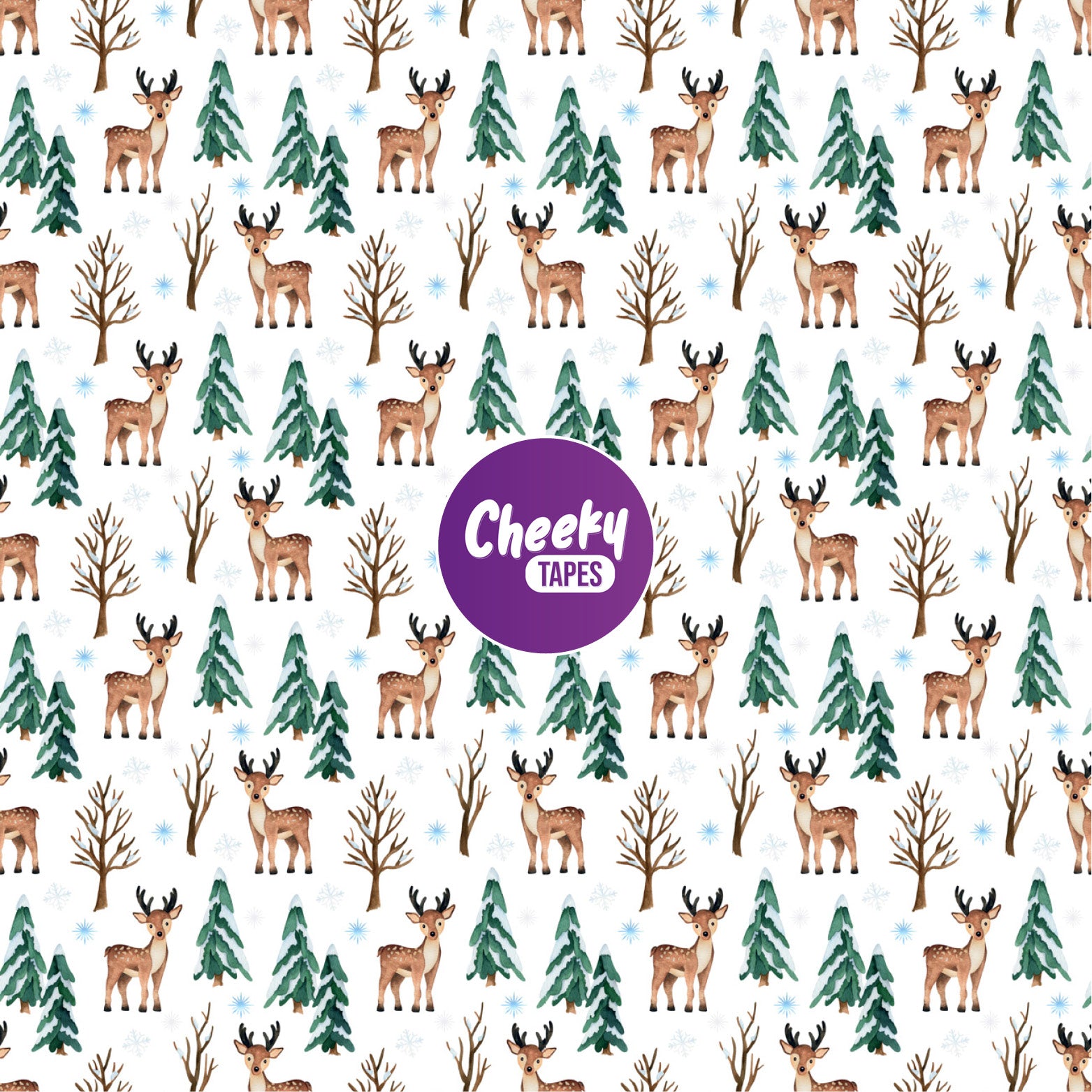 Reindeers & Christmas Trees Tape image 0